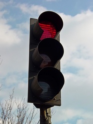 Traffic light along M Street NW