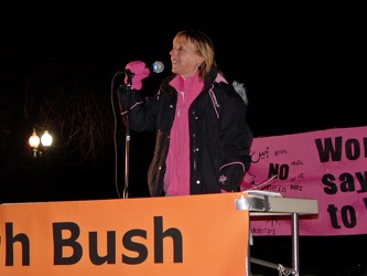 Medea Benjamin at State of the Union protest