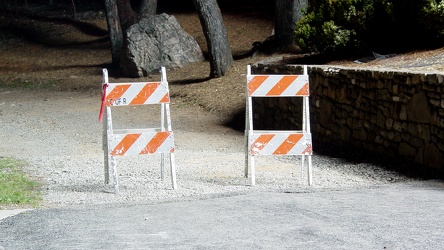 Barricades in Mill Mountain Park