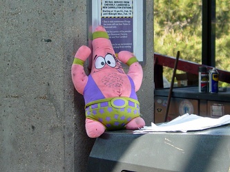 Patrick Star at Vienna station