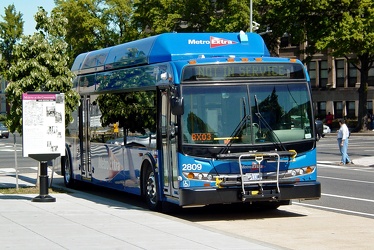 Metrobus 2809 at 7th and R Streets NW