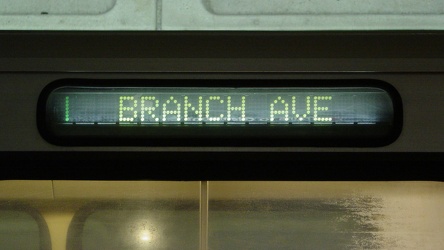 Green Line train to Branch Avenue