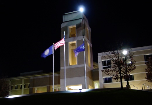 JMU at night, December 23, 2007