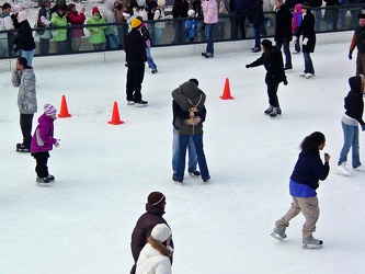 Couple making out on the ice