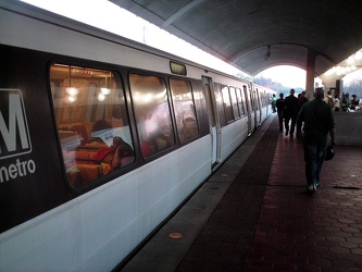 Red Line train at Fort Totten