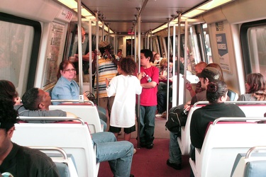 Interior of WMATA railcar 5090