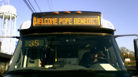 "WELCOME POPE BENEDICT"