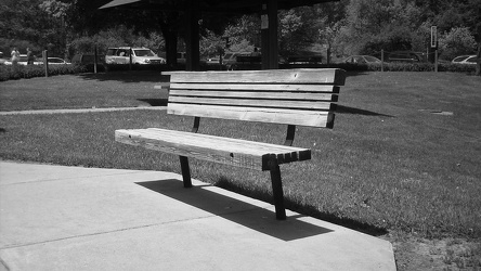 Bench at New Market rest area [02]