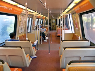 Interior of Washington Metro car 4007