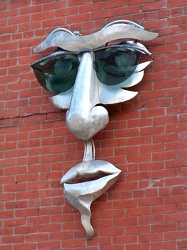 Face wearing sunglasses