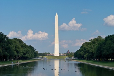 The Washington Monument, viewed from the Lincoln Memorial