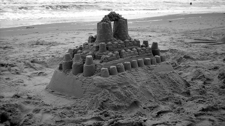 Large sand castle at Virginia Beach [03]