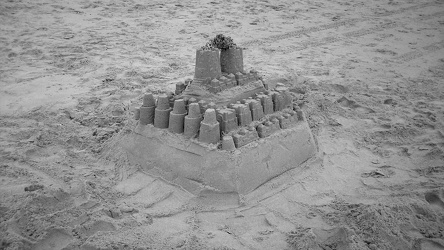 Large sand castle at Virginia Beach [01]