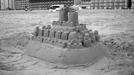 Large sand castle at Virginia Beach [02]