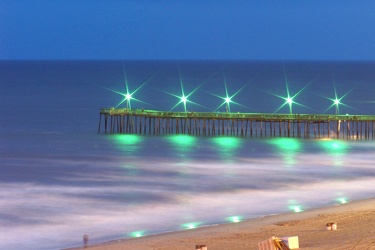 Virginia Beach Fishing Pier in the evening