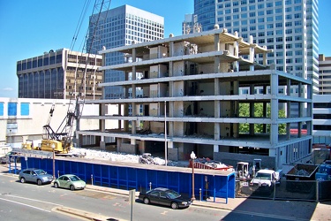 1815 North Fort Myer Drive, undergoing demolition