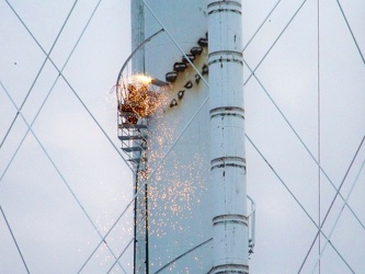 Removing stairs on the Glenmont water tower