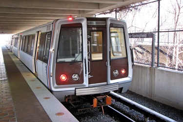 WMATA railcar 2042 at Franconia-Springfield station