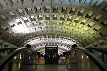 Going up the escalator at Metro Center [02]