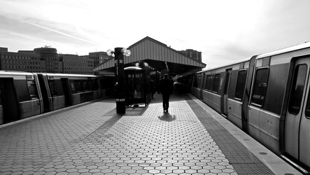 Two trains at King Street station