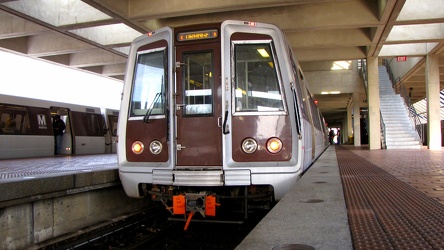 5000-Series railcar at West Falls Church station