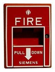 Fire alarm pull station in Crystal City Underground [02]