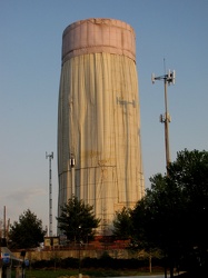 Glenmont water tower covered