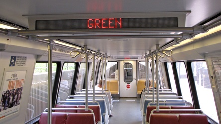 Interior of WMATA railcar 6105 [03]