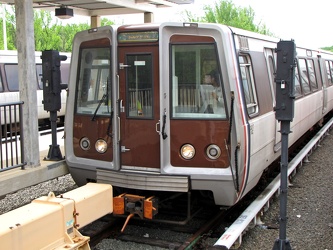 WMATA railcar 3217 at Branch Avenue rail yard