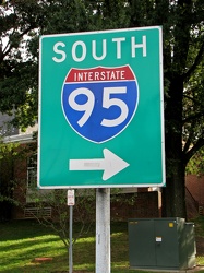 Interstate 95 sign at Maryland House