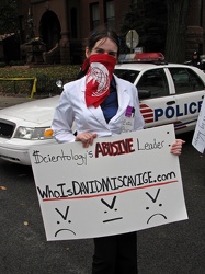 Protest at opening of new Church of Scientology facility in Washington, DC [09]