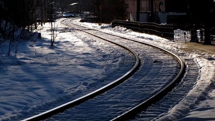 Buckingham Branch track through Staunton