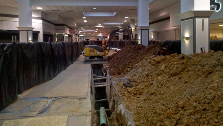 Utility construction at Staunton Mall [01]