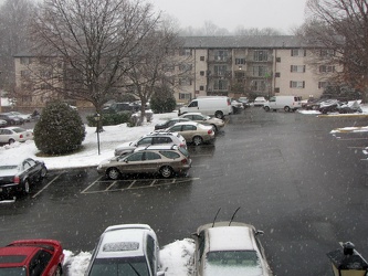 Parking lot at the beginning of Snowmageddon [01]