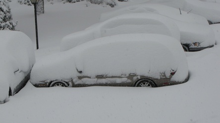 Mercury Sable buried during Snowmageddon