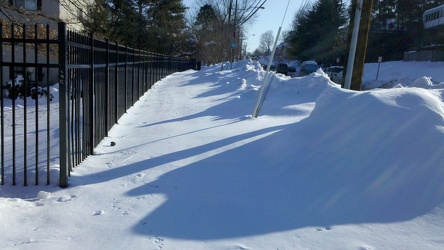 Sidewalk following Snowmageddon