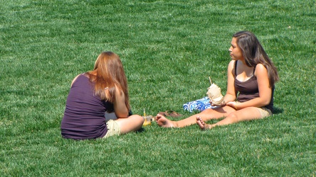 Students relaxing on the Quad [02]