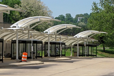 North side bus bays at West Falls Church