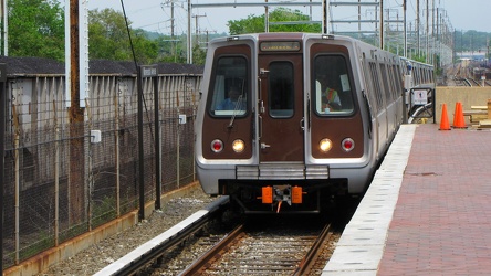 Train arriving at Minnesota Avenue station