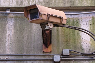 Security camera at Quincy Adams station