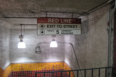 Stair to Red Line at Park Street station