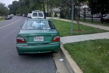 Illegal parking at bus stop