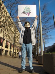 Anonymous demonstration at FBI Building [01]