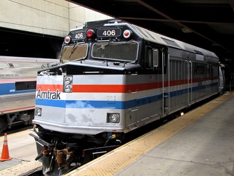 Amtrak locomotive 406