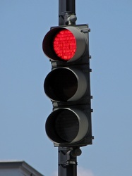 Traffic signal at 15th and G Streets NW