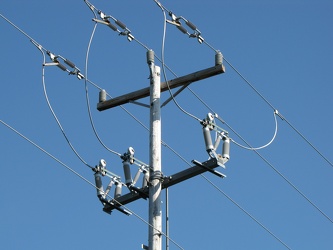 Utility pole in Durham, New Hampshire