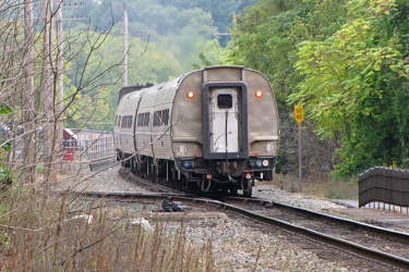 Westbound Cardinal train departing Staunton, Virginia [02]