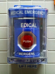 Wheelock "Medical Emergency" push station