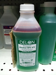 Green rubbing alcohol