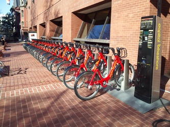 Capital Bikeshare station at YMCA